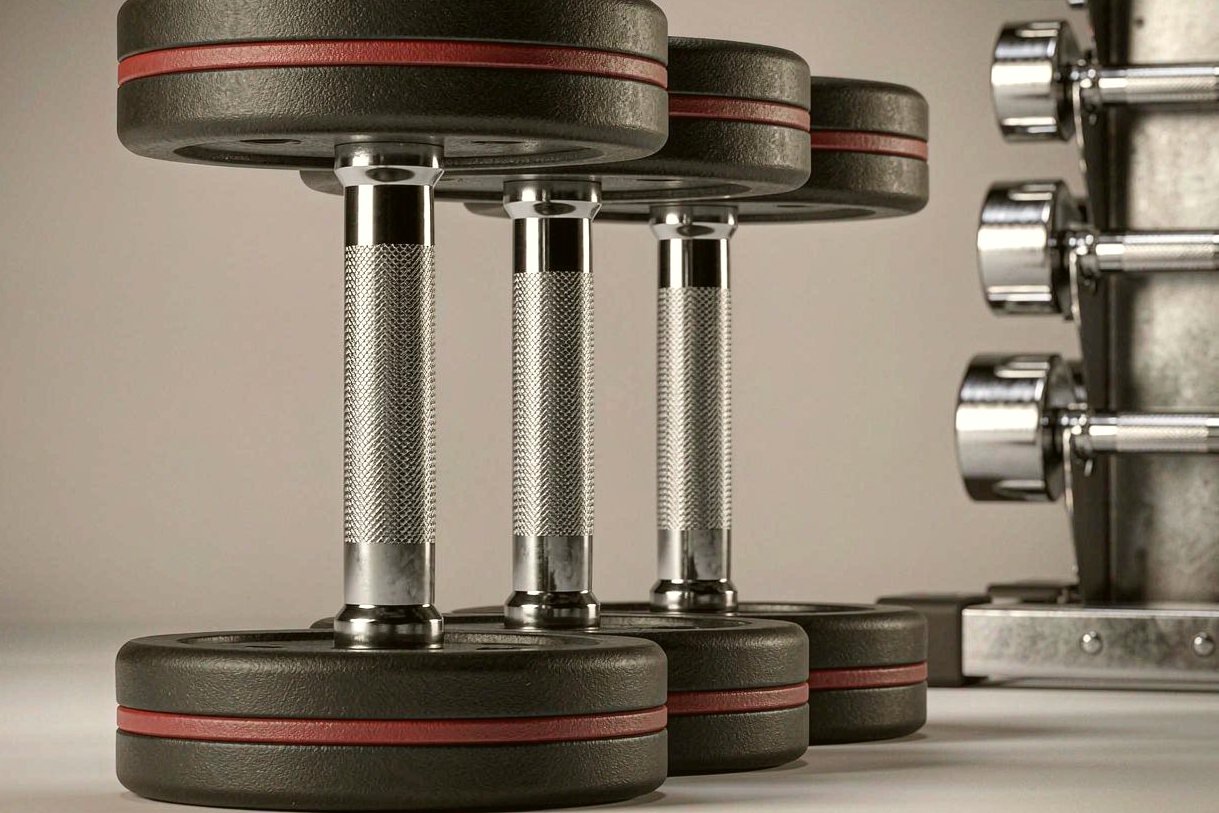 Dumbbell Set with Three-Tier Rack — DLDB-6004