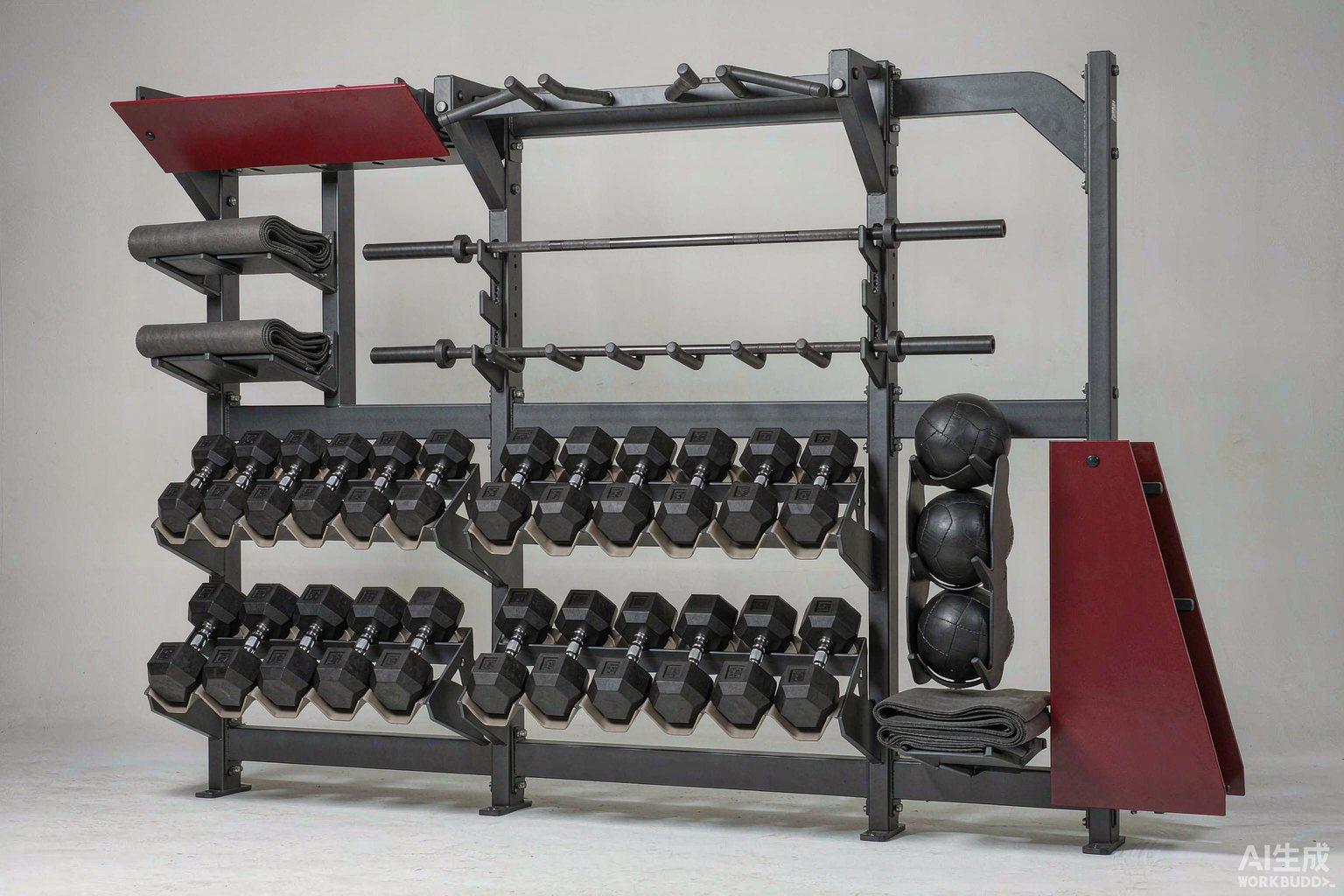 Modular Gym Storage Wall — DLA-9001