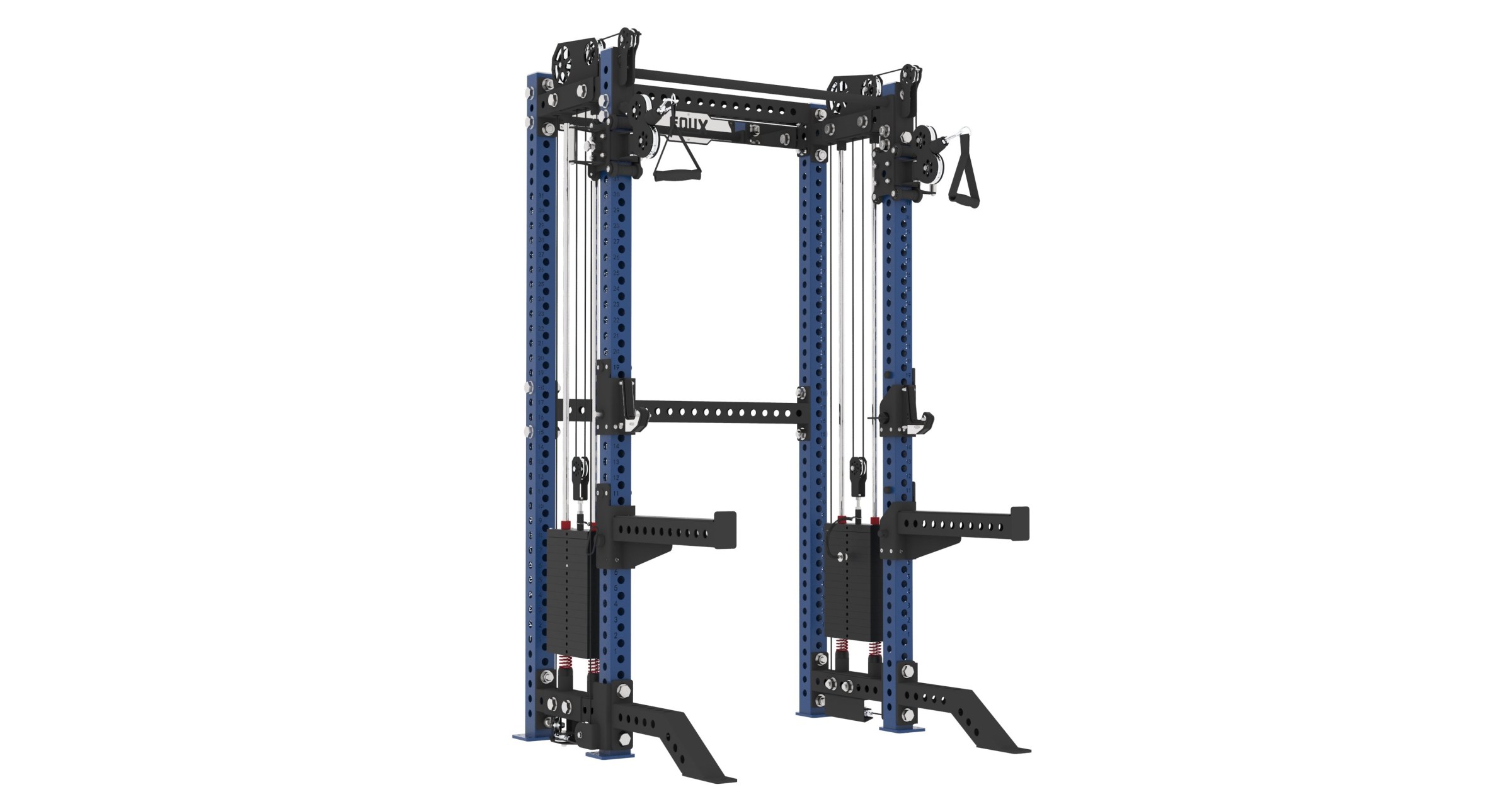 Multi Functional Smith Machine with Integrated Weight Stack view 2