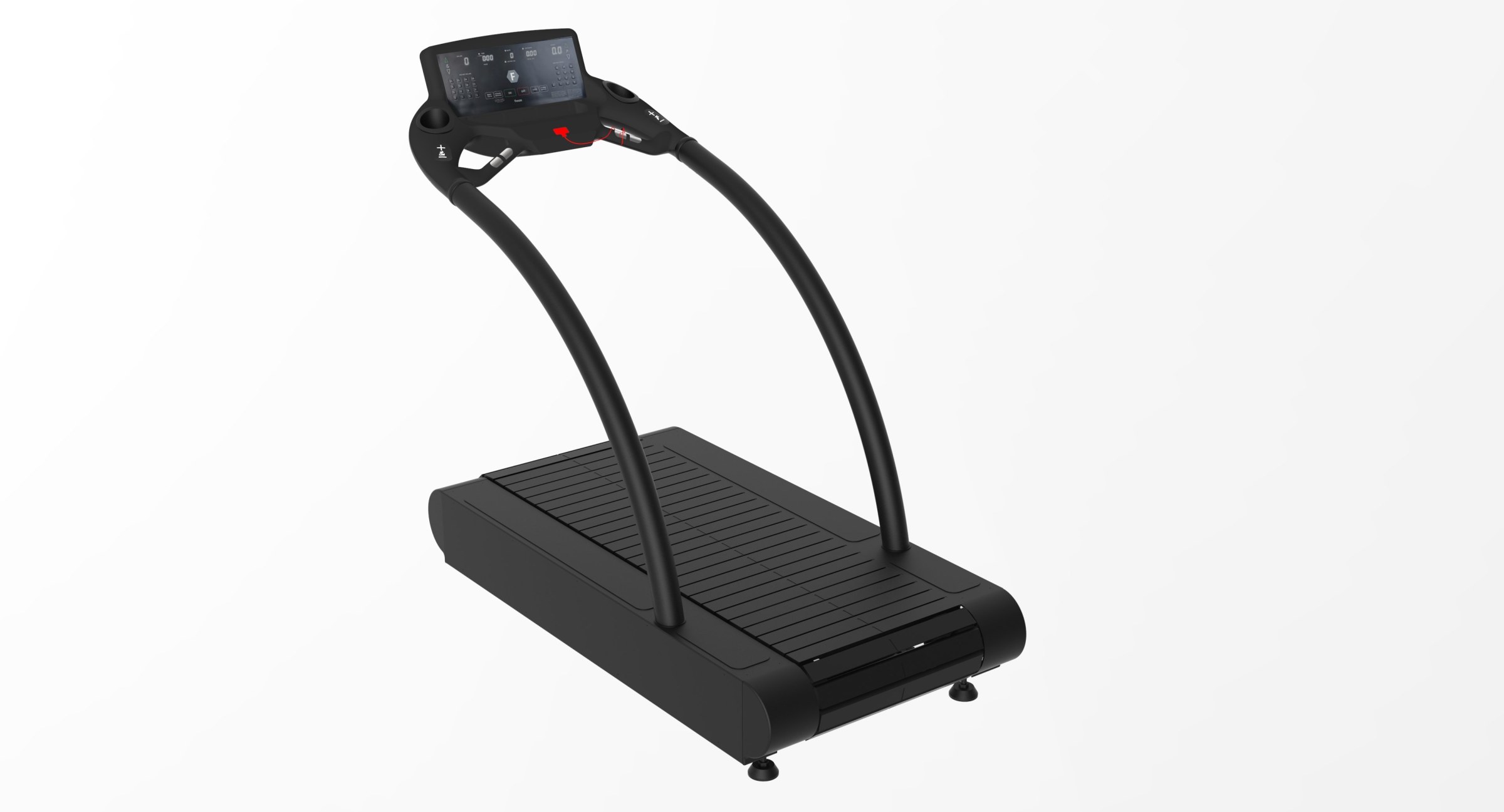 Motorised Flat Slat Belt Treadmill view 2