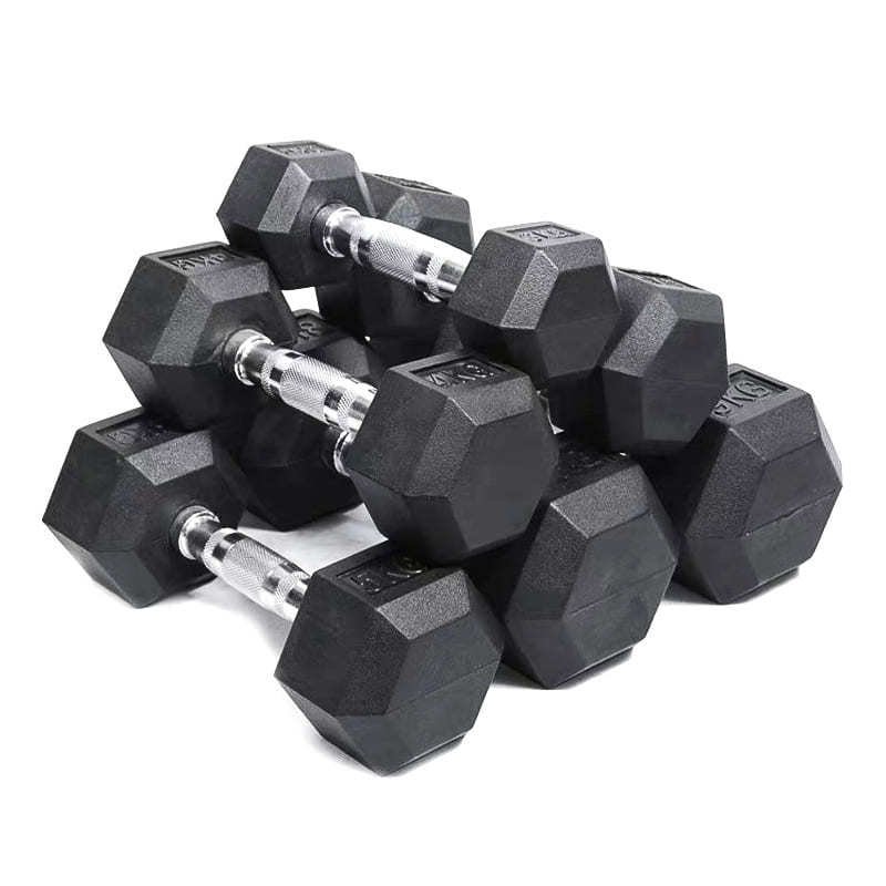 Rubber Hex Dumbbells view 3